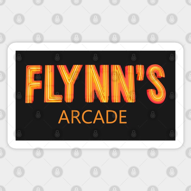 Flynn's Arcade Sticker by RobinBegins